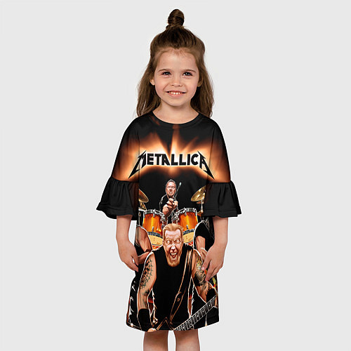 Детское платье Metallica Band / 3D-принт – фото 3