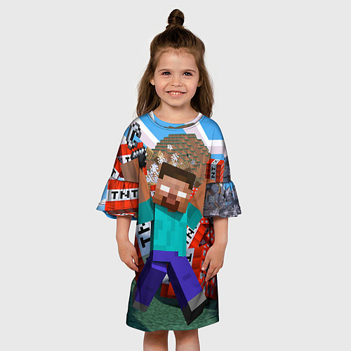 Детское платье Minecraft Man / 3D-принт – фото 3