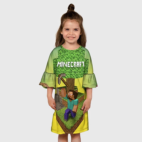 Детское платье Minecraft Tree / 3D-принт – фото 3