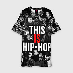 Платье клеш для девочки This is hip-hop, цвет: 3D-принт