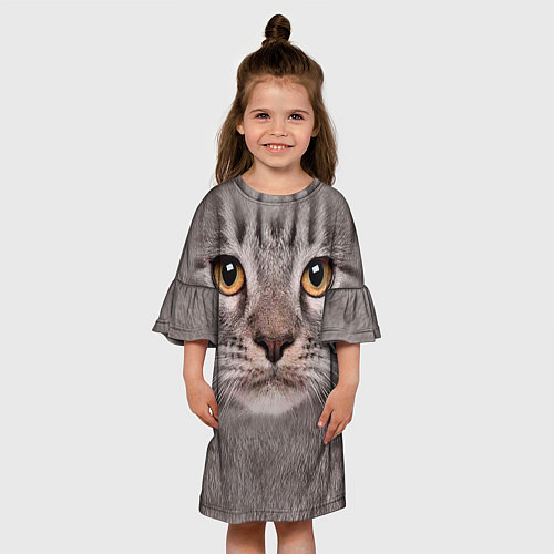 Детское платье Котик / 3D-принт – фото 3