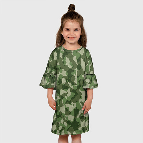 Детское платье Хаки / 3D-принт – фото 3