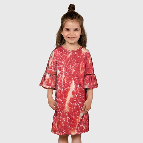 Детское платье Мясо / 3D-принт – фото 3