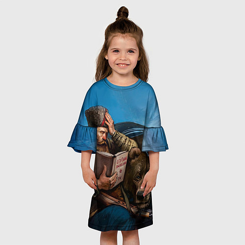 Детское платье Спутник партизана / 3D-принт – фото 3