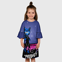 Платье клеш для девочки The Prodigy: Night Fox цвета 3D-принт — фото 2