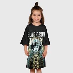Платье клеш для девочки Black Sun Empire, цвет: 3D-принт — фото 2
