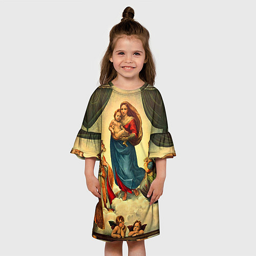 Детское платье Сикстинская Мадонна / 3D-принт – фото 3