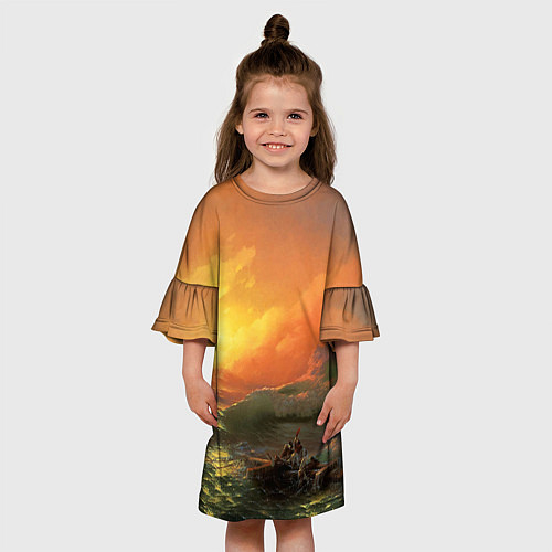 Детское платье Айвазовский - 9 Вал / 3D-принт – фото 3