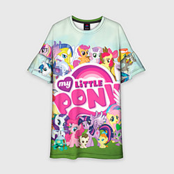 Платье клеш для девочки My Little Pony, цвет: 3D-принт