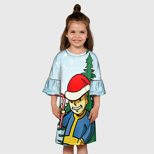 Детское платье Fallout Christmas / 3D-принт – фото 3