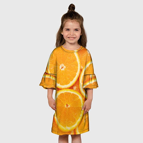 Детское платье Апельсинчик / 3D-принт – фото 3