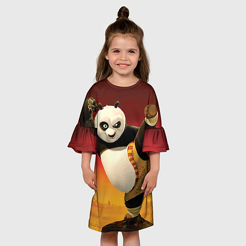 Детское платье Кунг фу панда / 3D-принт – фото 3