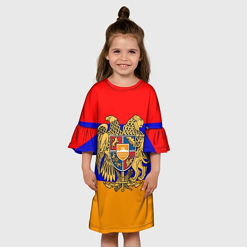 Детское платье Герб и флаг Армении / 3D-принт – фото 3