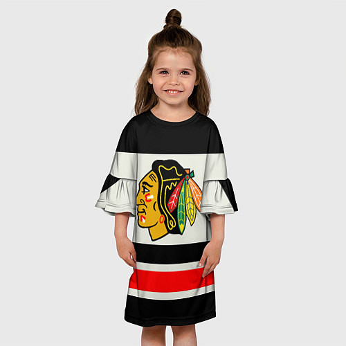 Детское платье Chicago Blackhawks / 3D-принт – фото 3