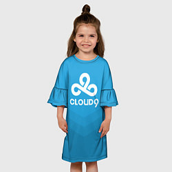 Платье клеш для девочки Cloud 9, цвет: 3D-принт — фото 2