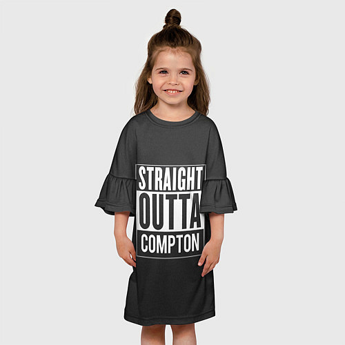 Детское платье Straight Outta Compton / 3D-принт – фото 3