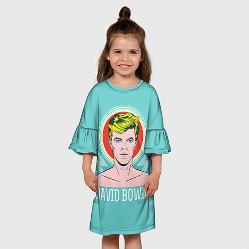 Детское платье David Bowie: pop-art / 3D-принт – фото 3