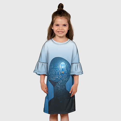 Детское платье Умный студент / 3D-принт – фото 3