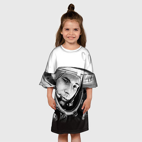 Детское платье Юрий Гагарин / 3D-принт – фото 3