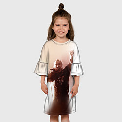 Платье клеш для девочки Горшок, цвет: 3D-принт — фото 2