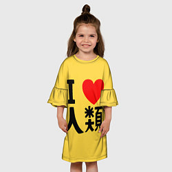 Платье клеш для девочки No game no life Sora, цвет: 3D-принт — фото 2