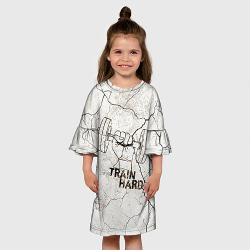Детское платье Train hard / 3D-принт – фото 3