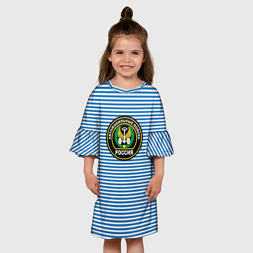 Детское платье Тельняшка АВ РФ / 3D-принт – фото 3