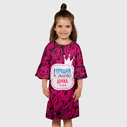 Платье клеш для девочки Дочке, цвет: 3D-принт — фото 2