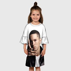 Платье клеш для девочки Eminem, цвет: 3D-принт — фото 2