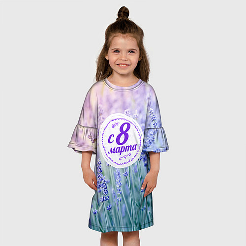 Детское платье С 8 Марта / 3D-принт – фото 3