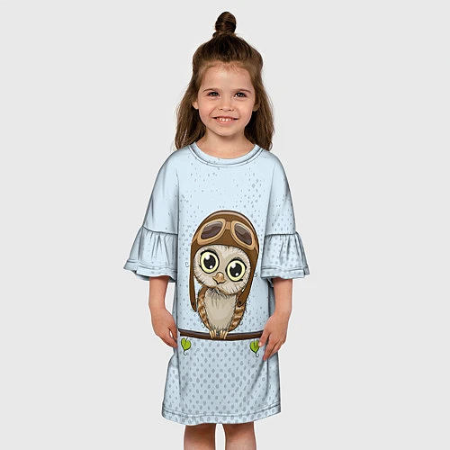 Детское платье Сова пилот / 3D-принт – фото 3