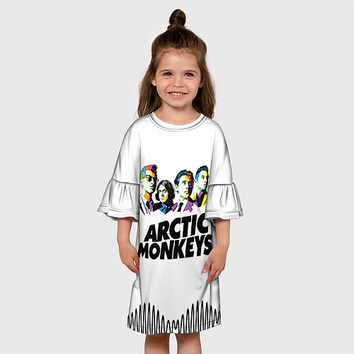 Детское платье Arctic Monkeys: Music Wave / 3D-принт – фото 3