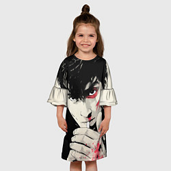 Платье клеш для девочки Arctic Monkeys: Street Style, цвет: 3D-принт — фото 2