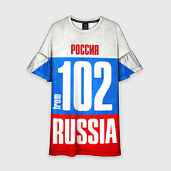 Платье клеш для девочки Russia: from 102, цвет: 3D-принт