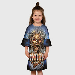 Платье клеш для девочки Iron Maiden: Maidenfc, цвет: 3D-принт — фото 2