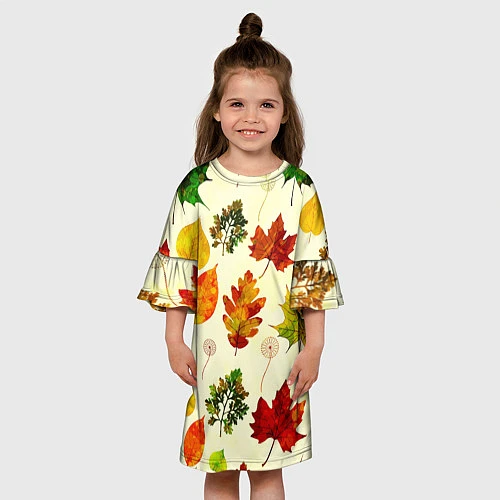 Детское платье Осень / 3D-принт – фото 3