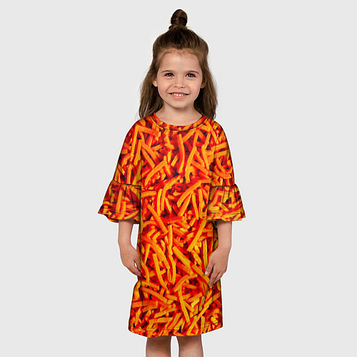 Детское платье Морковь / 3D-принт – фото 3