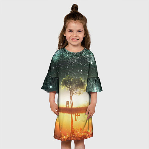 Детское платье Дерево / 3D-принт – фото 3