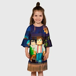 Платье клеш для девочки Minecraft Men's, цвет: 3D-принт — фото 2