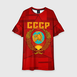 Платье клеш для девочки СССР, цвет: 3D-принт