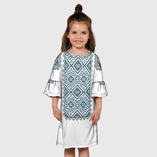 Детское платье Вышивка 7 / 3D-принт – фото 3