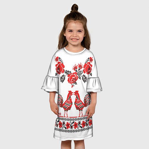 Детское платье Вышивка 25 / 3D-принт – фото 3