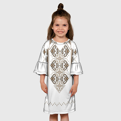 Детское платье Вышивка 30 / 3D-принт – фото 3