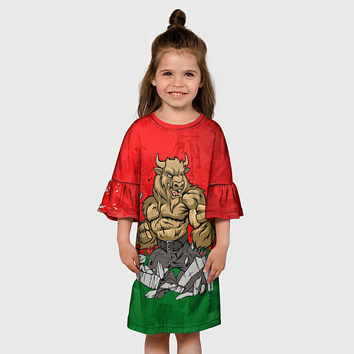 Детское платье Белорусский зубр / 3D-принт – фото 3