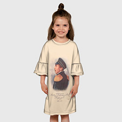 Платье клеш для девочки Павел Наумов 1803-1855, цвет: 3D-принт — фото 2