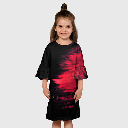 Детское платье Краска / 3D-принт – фото 3