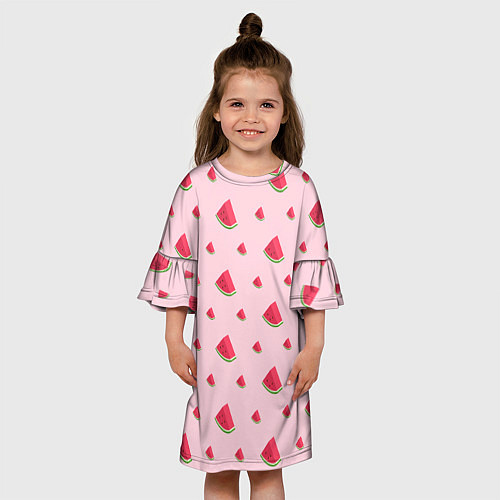 Детское платье Сочные арбузики / 3D-принт – фото 3