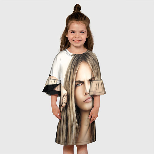 Детское платье Cara Delevingne / 3D-принт – фото 3