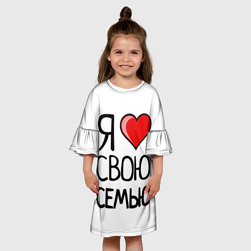 Детское платье Family Look / 3D-принт – фото 3