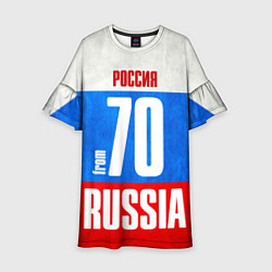 Платье клеш для девочки Russia: from 70, цвет: 3D-принт